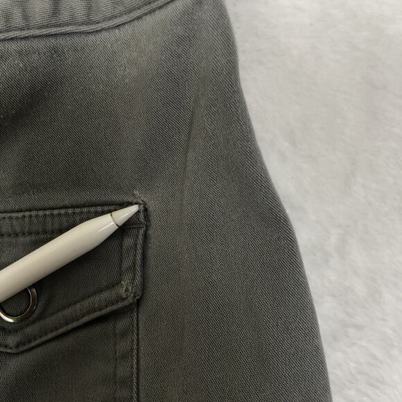 VTG LL BEAN Pants Women's Sz 4 Tall‎ Gray Cotton Mid Rise Snap Pockets Outdoor - Picture 12 of 12